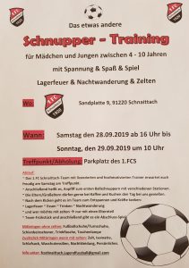 28.09. und 29.09.2019 Schnupper-Training für Kids von 4-10 Jahren