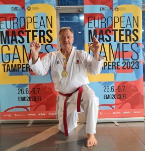 Unser Sensei Uwe Wittmann wird Europa Meister bei den EUROPEAN MASTER GAMES in Tampere