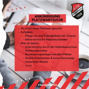 Platzwart gesucht!